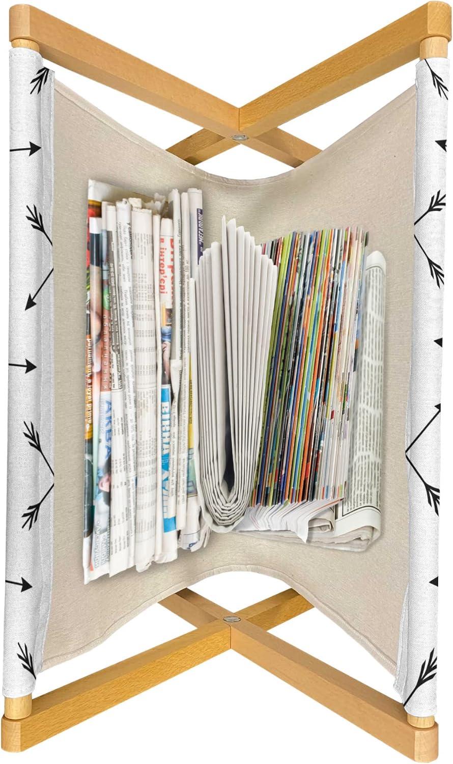 imageAmbesonne Valentines Day Magazine and Book Holder Cupid Angel with Wings Flying Around Hearts Floor Rack Decor for Interior of Home amp Office 22 x 19 Charcoal Grey VermilionDark Taupe and White