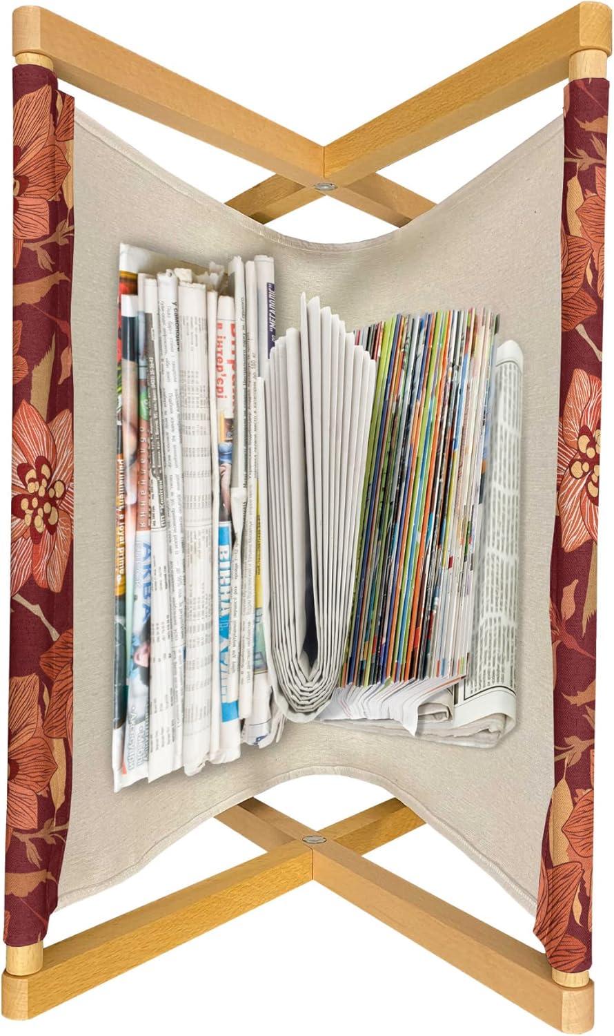 imageAmbesonne Valentines Day Magazine and Book Holder Love Themed Simple Pattern with Hearts Floor Rack Decor for Interior of Home amp Office 22 x 19 Pink FuchsiaBurgundy Burnt Sienna