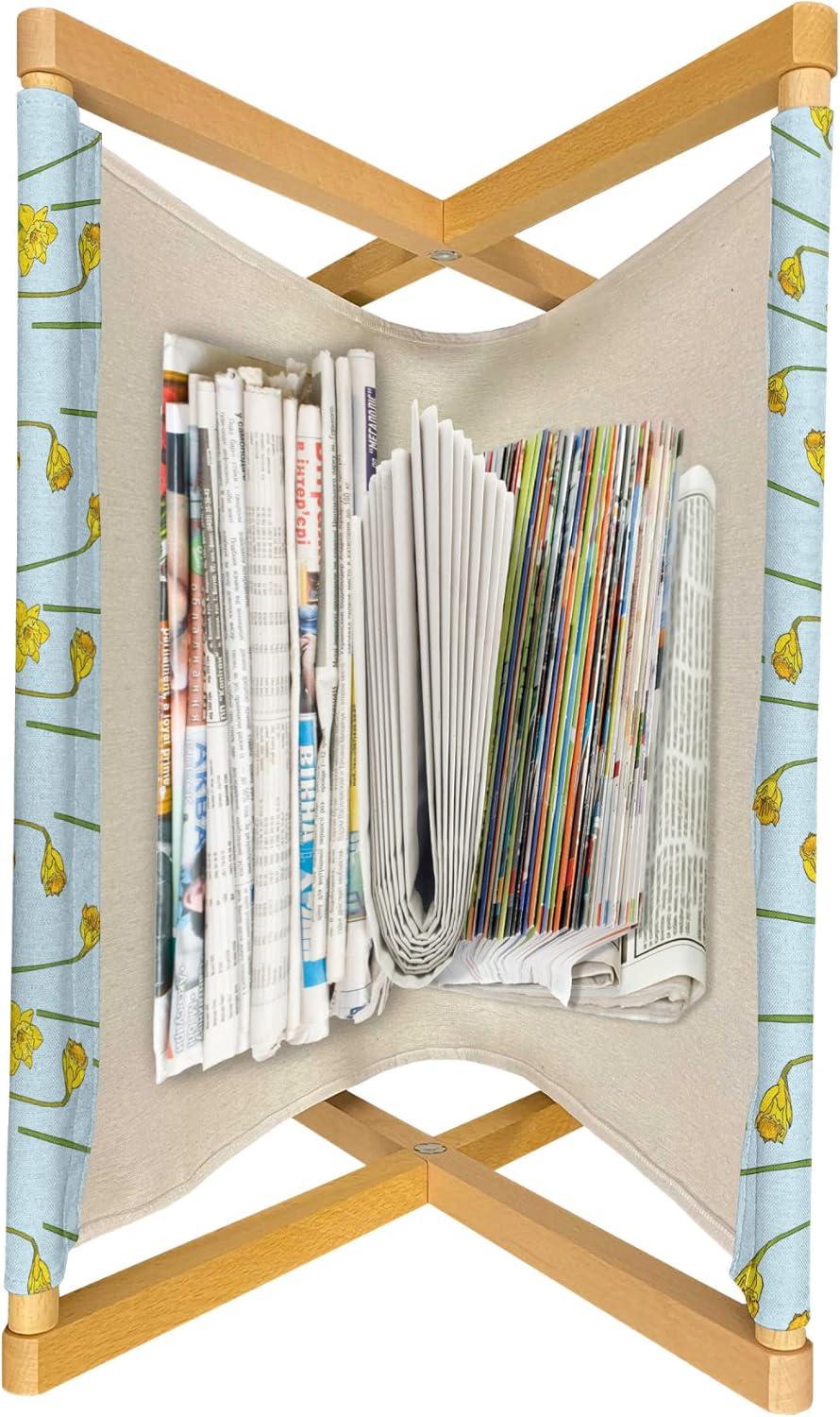 imageAmbesonne Valentines Day Magazine and Book Holder Love Themed Simple Pattern with Hearts Floor Rack Decor for Interior of Home amp Office 22 x 19 Pink FuchsiaPale Blue Mustard