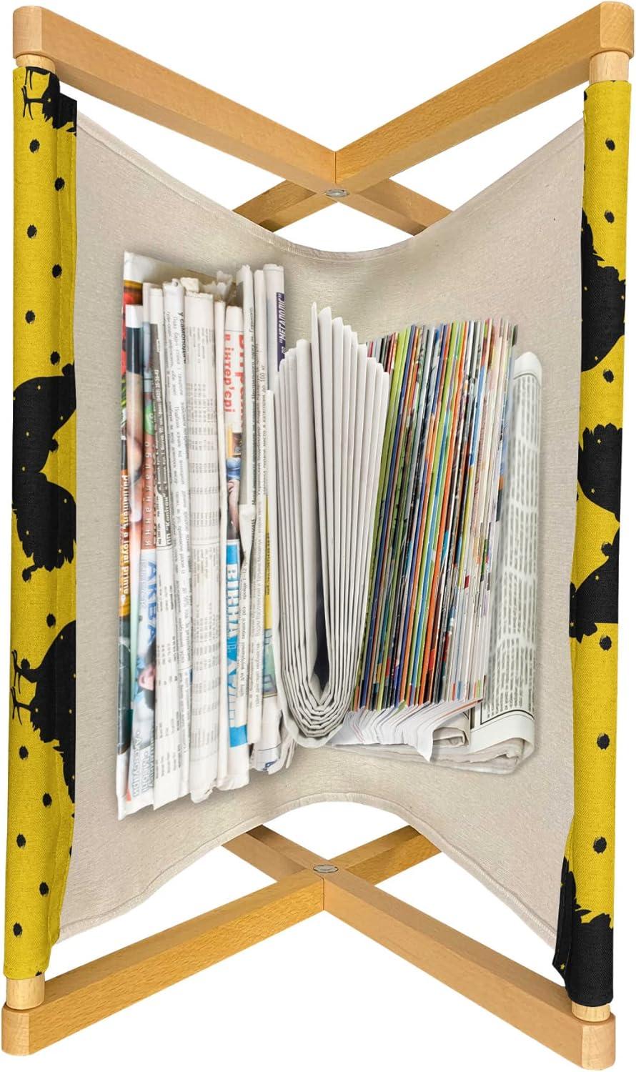 imageAmbesonne Valentines Day Magazine and Book Holder Love Themed Simple Pattern with Hearts Floor Rack Decor for Interior of Home amp Office 22 x 19 Pink FuchsiaYellow Charcoal Grey