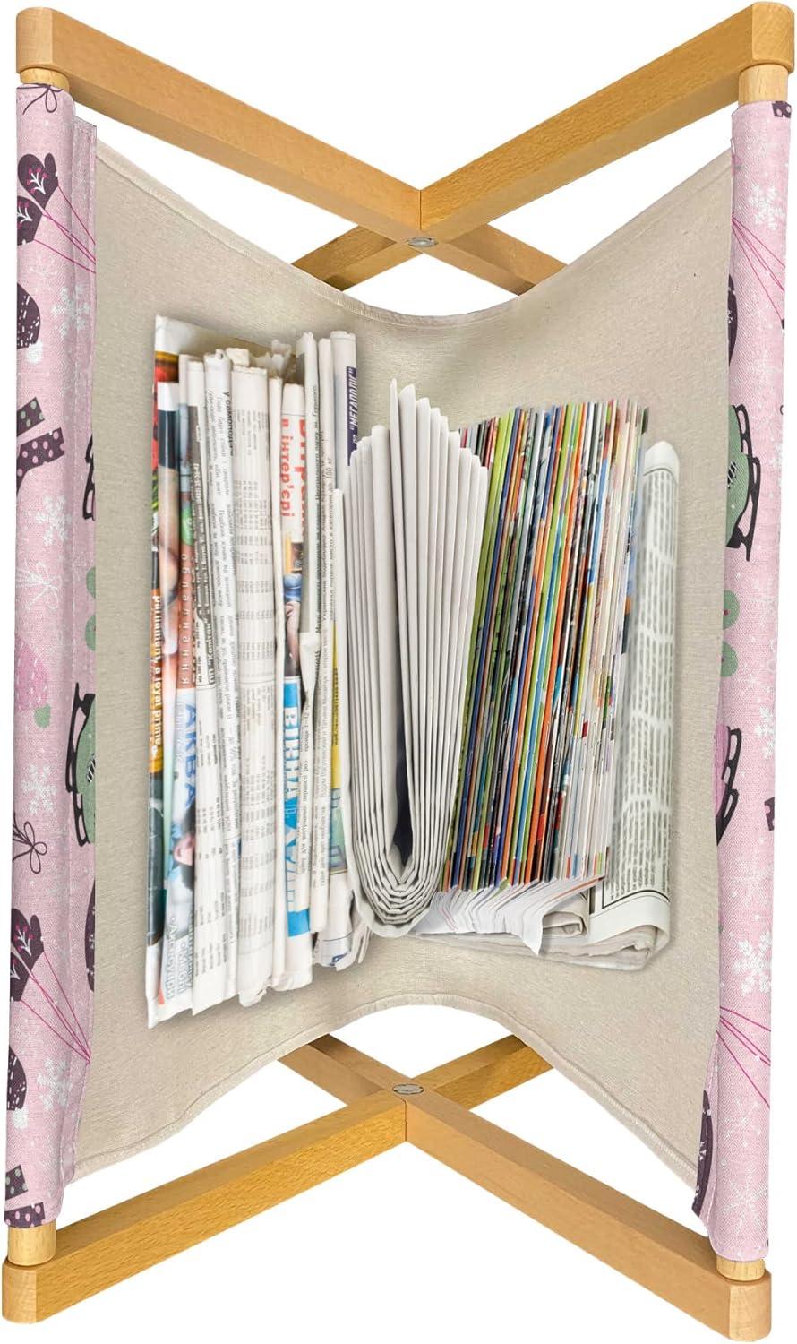imageAmbesonne Valentines Day Magazine and Book Holder Love Themed Simple Pattern with Hearts Floor Rack Decor for Interior of Home amp Office 22 x 19 Pink FuchsiaPale Reseda Green Rose