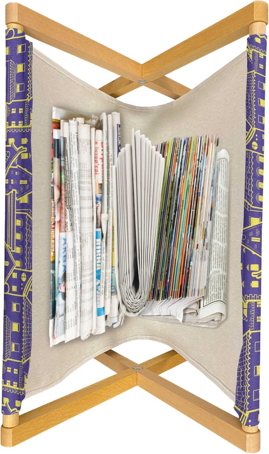 imageAmbesonne Valentines Day Magazine and Book Holder Love Themed Simple Pattern with Hearts Floor Rack Decor for Interior of Home amp Office 22 x 19 Pink FuchsiaBlue Violet and Yellow
