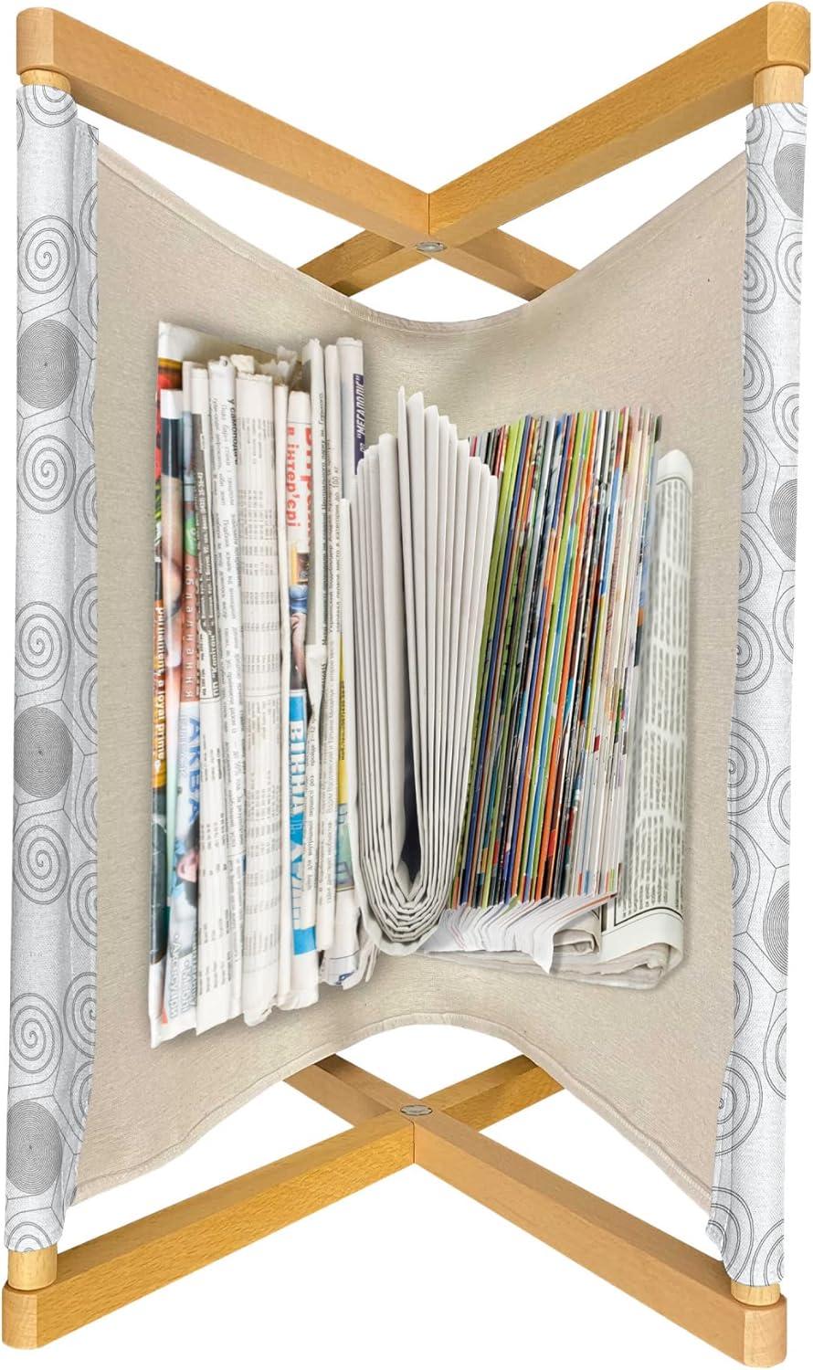 imageAmbesonne Valentines Day Magazine and Book Holder Print of Heart Shaped Balloons Flying Up with Mini Hearts Floor Rack Decor for Interior of Home amp Office 22 x 19 Eggshell VermilionTaupe Grey Coconut