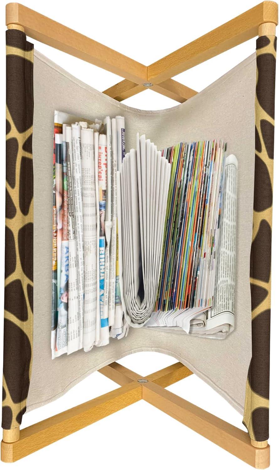 imageAmbesonne Valentines Day Magazine and Book Holder Print of Heart Shaped Balloons Flying Up with Mini Hearts Floor Rack Decor for Interior of Home amp Office 22 x 19 Eggshell VermilionDark Brown Sand Brown