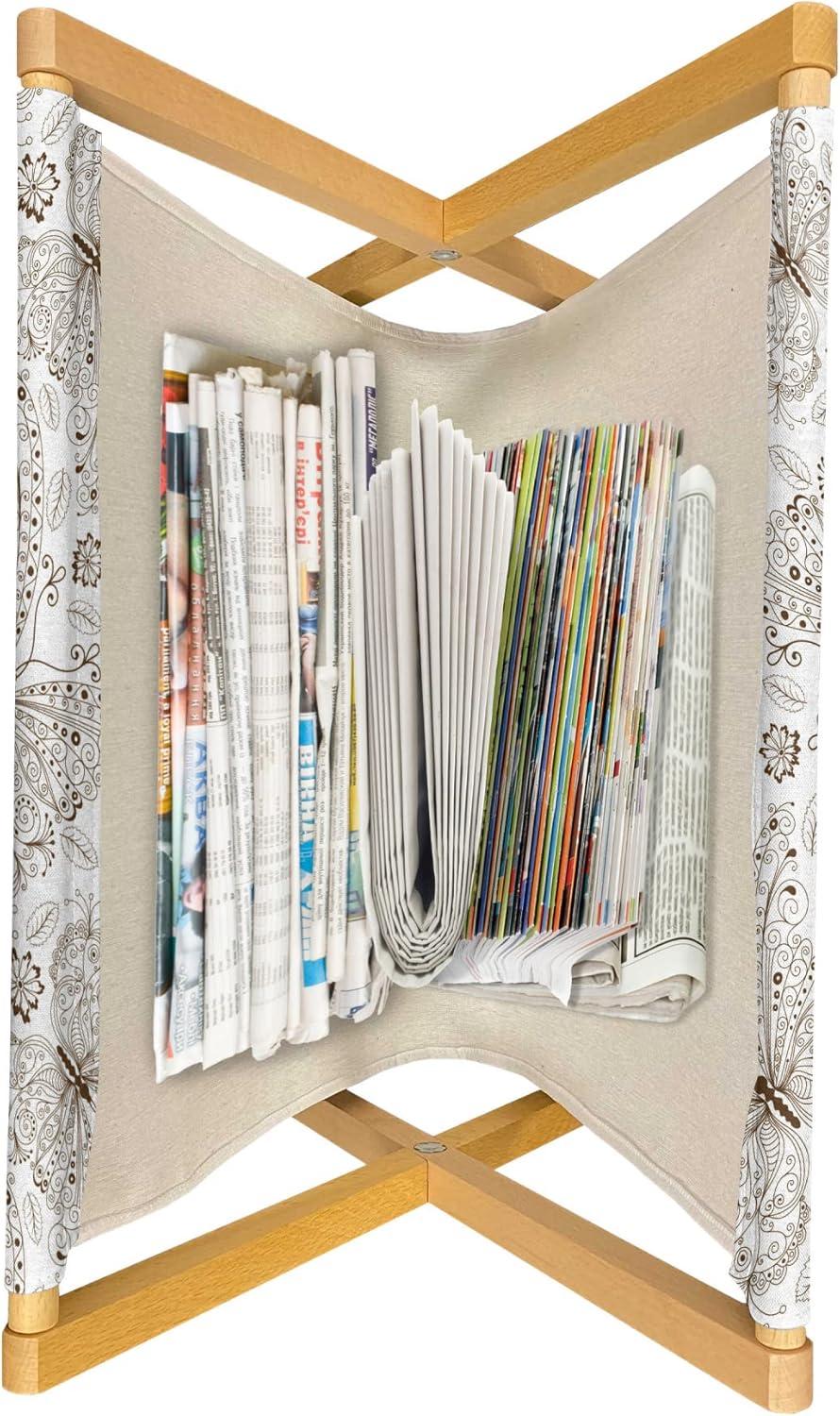 imageAmbesonne Valentines Day Magazine and Book Holder Print of Heart Shaped Balloons Flying Up with Mini Hearts Floor Rack Decor for Interior of Home amp Office 22 x 19 Eggshell VermilionDark Rosewood and White