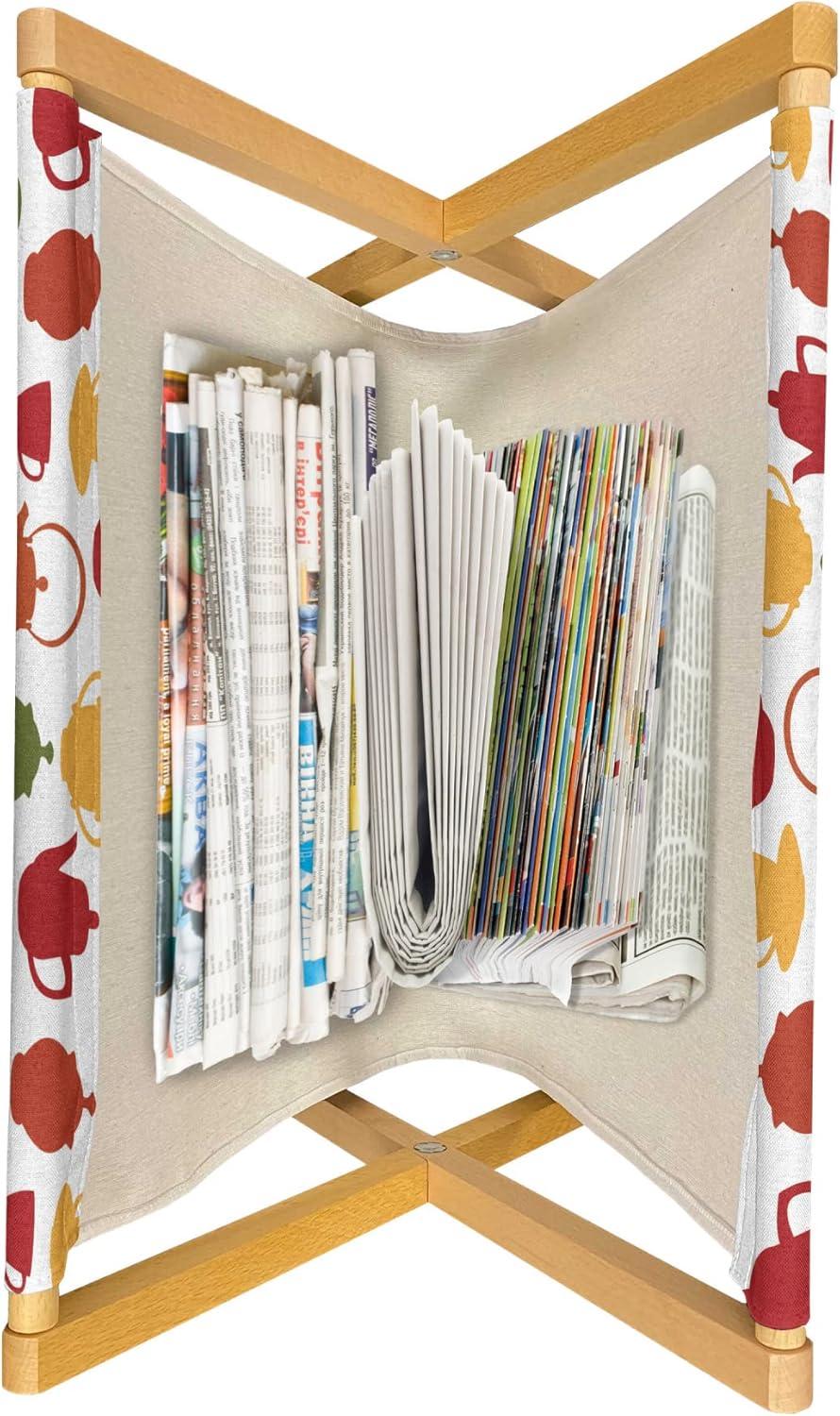 imageAmbesonne Valentines Day Magazine and Book Holder Repetitive Pattern of Romantic Art Hatched Hearts Passion and Love Floor Rack Decor for Interior of Home amp Office 22 x 19 Burgundy Pale PinkPale Orange and Olive Green