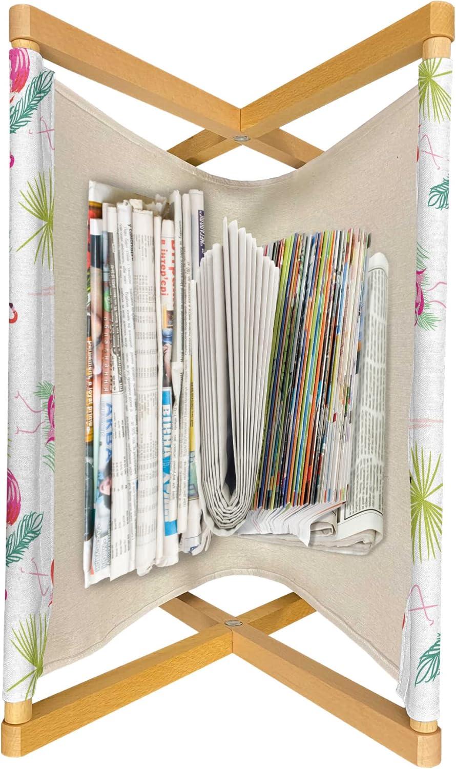 imageAmbesonne Valentines Day Magazine and Book Holder Repetitive Pattern of Romantic Art Hatched Hearts Passion and Love Floor Rack Decor for Interior of Home amp Office 22 x 19 Burgundy Pale PinkHot Pink and Apple Green
