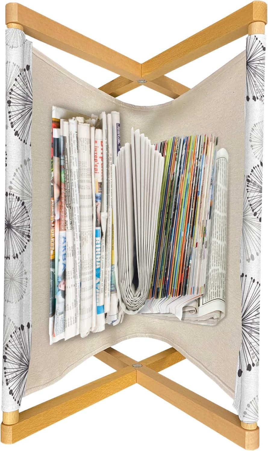 imageAmbesonne Valentines Day Magazine and Book Holder Western Style Floral Scroll Motif Swirled Lines Antique Royal Ornament Floor Rack Decor for Interior of Home amp Office 22 x 19 White RedDried Rose