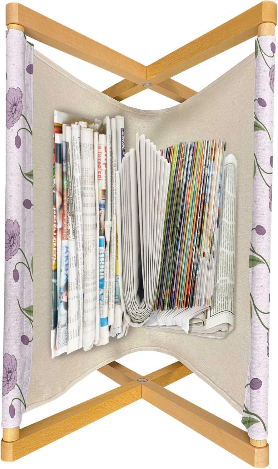 imageAmbesonne Valentines Day Magazine and Book Holder Western Style Floral Scroll Motif Swirled Lines Antique Royal Ornament Floor Rack Decor for Interior of Home amp Office 22 x 19 White RedMauve Green