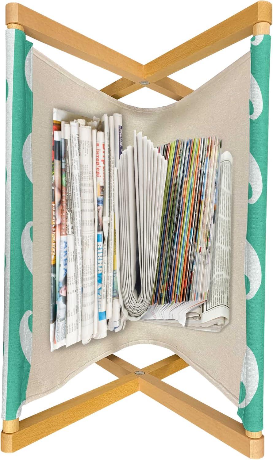 imageAmbesonne Valentines Magazine and Book Holder Pastel Winged Cupid Pigs on The Clouds Holding Balloons Romantic Love Theme Floor Rack Decor for Interior of Home amp Office 22 x 19 Pale Pink RoseSea Green and White