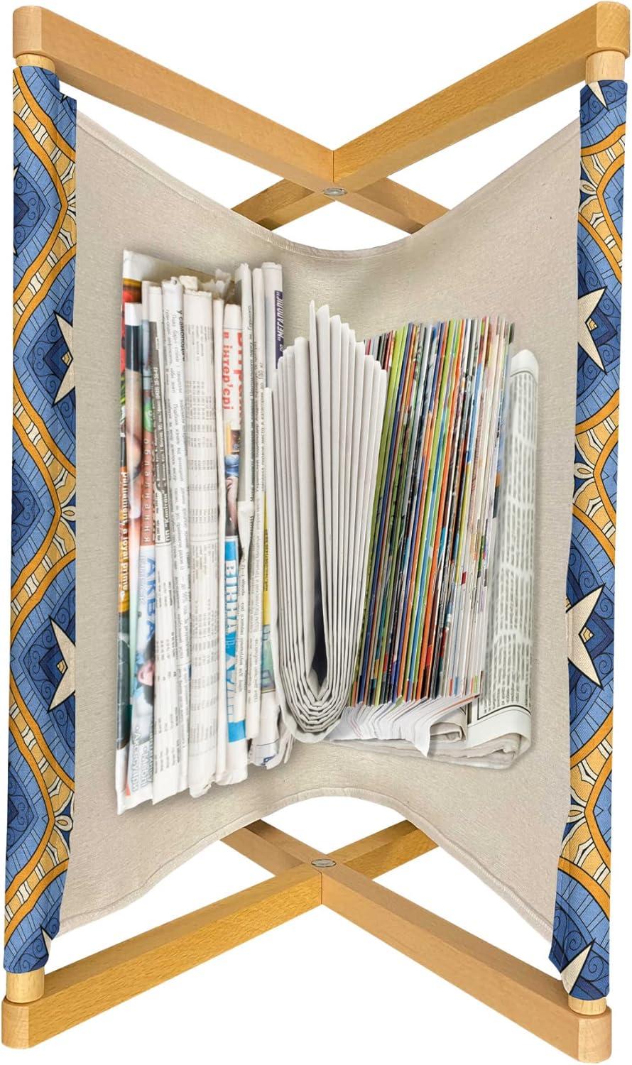 imageAmbesonne Yellow Magazine and Book Holder Dreamy Floral Composition with Hearts Valentines Day Inspired Pattern Spring Floor Rack Decor for Interior of Home amp Office 22 x 19 Earth Yellow BeigePale Yellow Marigold