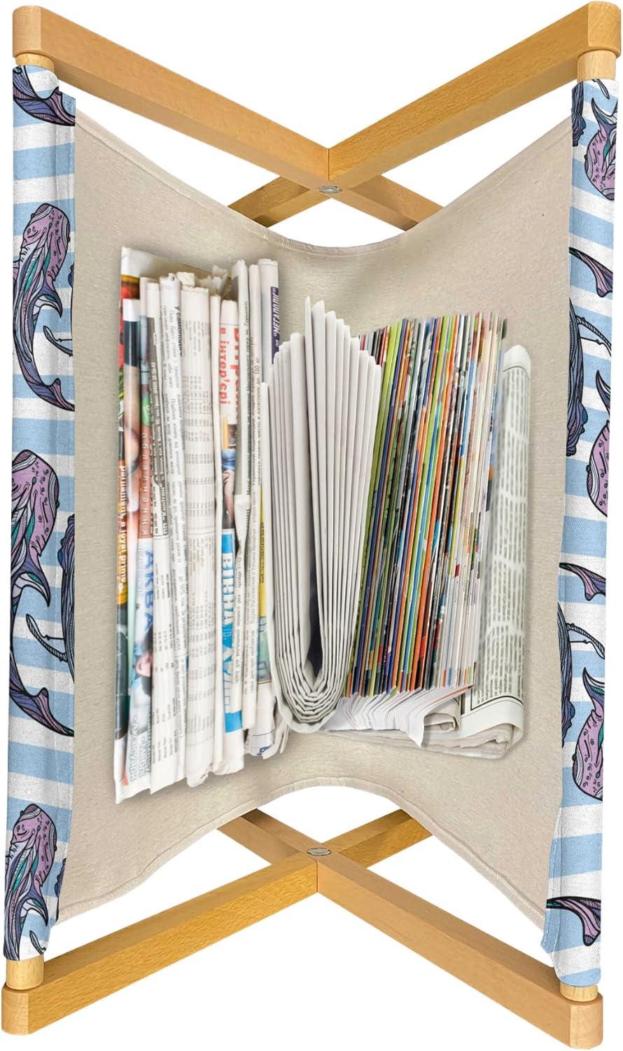 imageAmbesonne Yellow Magazine and Book Holder Dreamy Floral Composition with Hearts Valentines Day Inspired Pattern Spring Floor Rack Decor for Interior of Home amp Office 22 x 19 Earth Yellow BeigePale Blue White Lilac