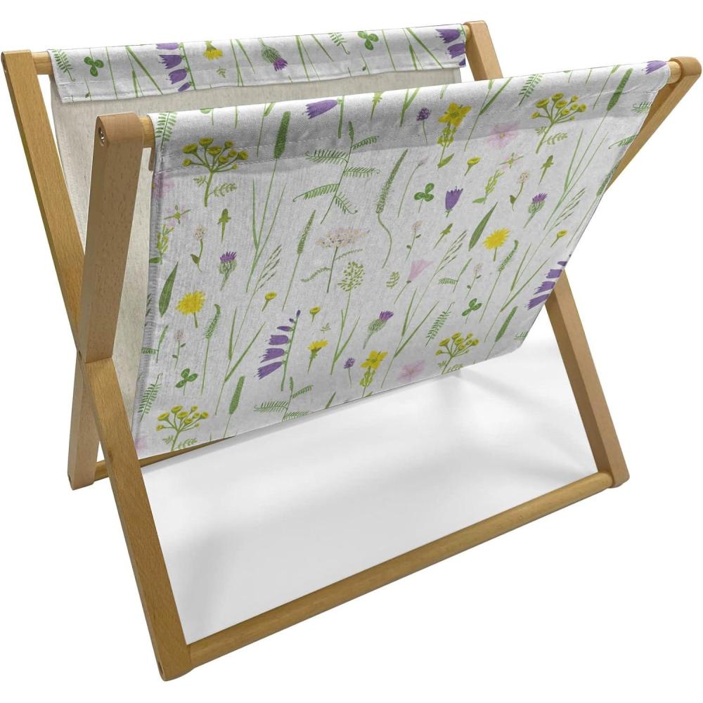 imageAmbesonne Love Magazine and Book Holder Valentines Day Themed Pattern with Hearts on Curvilinear Stripes Floor Rack Decor for Interior of Home amp Office 22 x 19 Grey Pale Fuchsia WhiteLime Green Violet