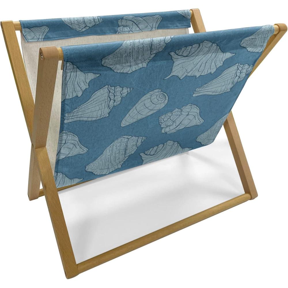 imageAmbesonne Love Magazine and Book Holder Valentines Day Themed Pattern with Hearts on Curvilinear Stripes Floor Rack Decor for Interior of Home amp Office 22 x 19 Grey Pale Fuchsia WhiteDark Turquoise Pale Blue