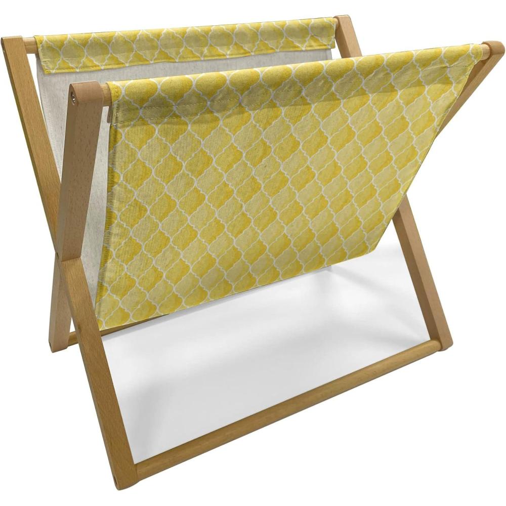 imageAmbesonne Mauve Magazine and Book Holder Big Fresh Flower Floret Buds Bouquet Motif Valentine Romance Blossoms Design Print Floor Rack Decor for Interior of Home amp Office 22 x 19 Yellow VioletMerigold Yellow