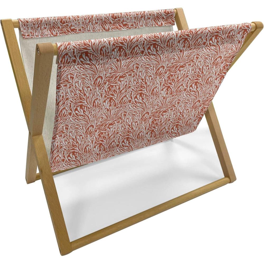 imageAmbesonne Modern Magazine and Book Holder Love Theme Romantic Repetitive Pattern of Hearts in Monochrome Style Valentines Day Floor Rack Decor for Interior of Home amp Office 22 x 19 Pink WhiteBurnt Orange White