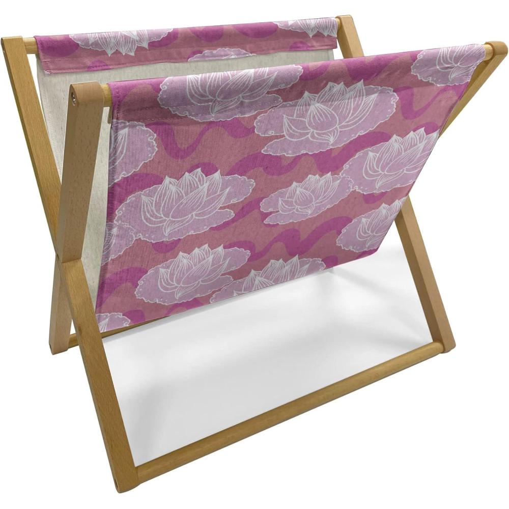 imageAmbesonne Pale Pink Magazine and Book Holder Romantic Roses Garden Illustration Nature Inspired Valentines Day Themed Floor Rack Decor for Interior of Home amp Office 22 x 19 Yellow Coral PinkPink Coral Pale Pink