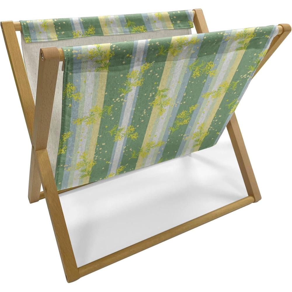 imageAmbesonne Romantic Magazine and Book Holder Soft Colored Hearts in Love Valentines Day Repetitive Pattern Floor Rack Decor for Interior of Home amp Office 22 x 19 Pale Yellow Pale PinkYellow Green