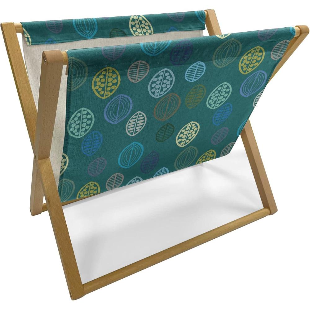 imageAmbesonne Roses Magazine and Book Holder Flowers Petals and Buds on Plain Backdrop Valentines Day Themed Print Floor Rack Decor for Interior of Home amp Office 22 x 19 Vermilion Emerald WhiteDark Teal Multicolour