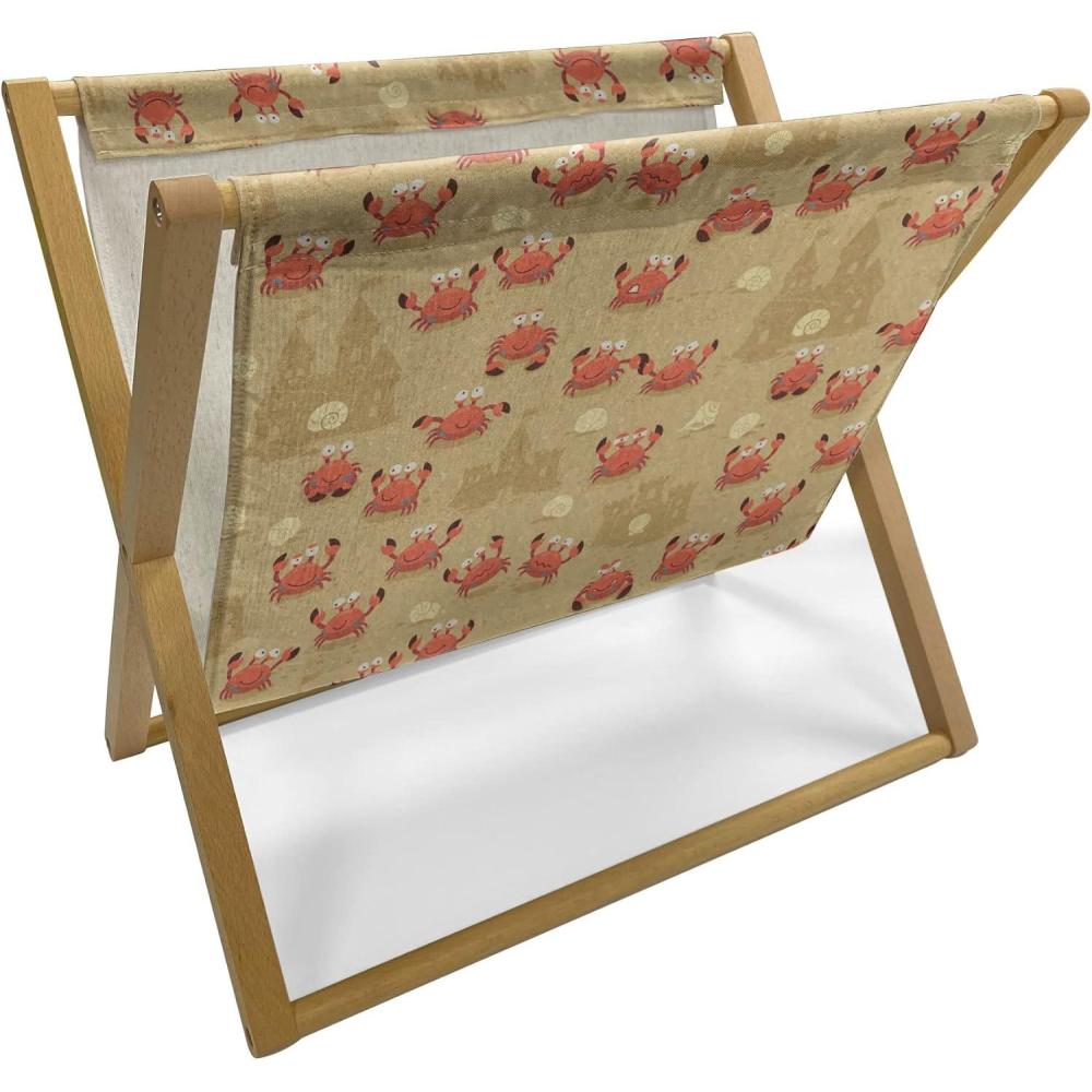 imageAmbesonne Roses Magazine and Book Holder Flowers Petals and Buds on Plain Backdrop Valentines Day Themed Print Floor Rack Decor for Interior of Home amp Office 22 x 19 Vermilion Emerald WhitePale Camel Dark Mustard
