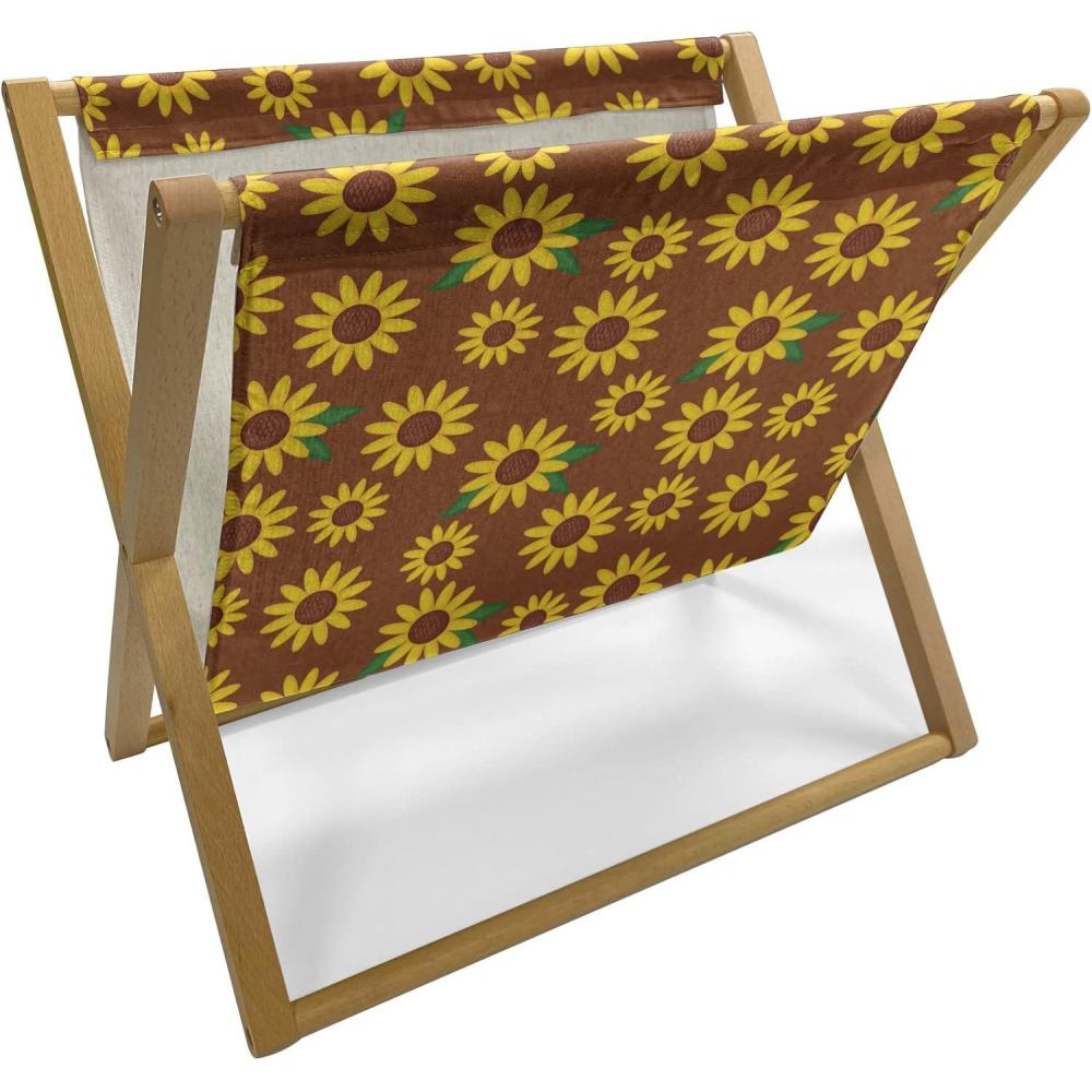 imageAmbesonne Valentines Day Magazine and Book Holder Cartoon Hearts with Arrows Love Passion and Romance Pattern Floor Rack Decor for Interior of Home amp Office 22 x 19 Dark Coral Brown WhiteBrown Yellow Green