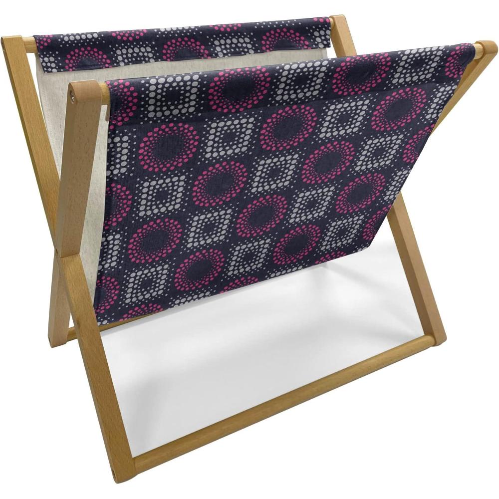 imageAmbesonne Valentines Day Magazine and Book Holder Cartoon Hearts with Arrows Love Passion and Romance Pattern Floor Rack Decor for Interior of Home amp Office 22 x 19 Dark Coral Brown WhiteIndigo Pink Pale Grey
