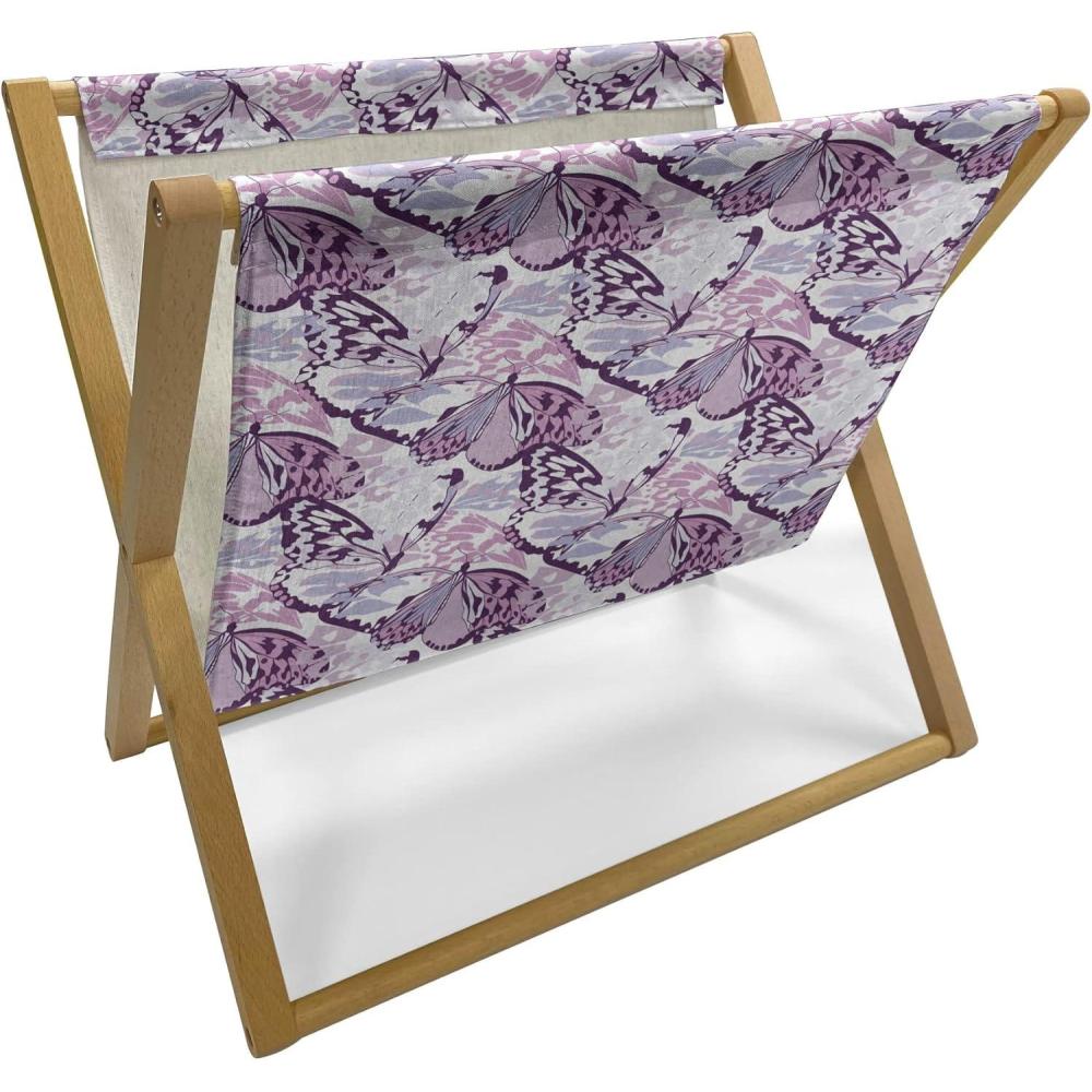 imageAmbesonne Valentines Day Magazine and Book Holder Cartoon Hearts with Arrows Love Passion and Romance Pattern Floor Rack Decor for Interior of Home amp Office 22 x 19 Dark Coral Brown WhiteLavender Lilac Violet