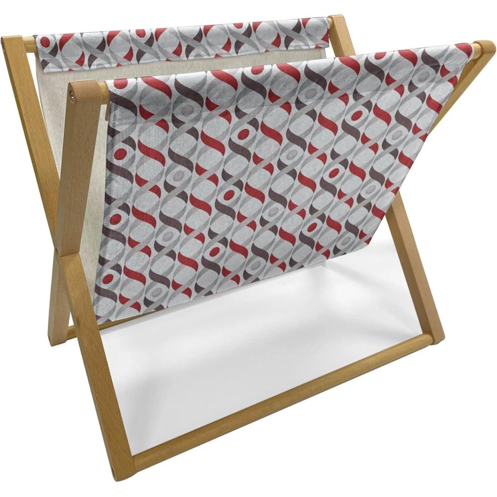 imageAmbesonne Valentines Day Magazine and Book Holder Cartoon Hearts with Arrows Love Passion and Romance Pattern Floor Rack Decor for Interior of Home amp Office 22 x 19 Dark Coral Brown WhiteDimgrey Pale Grey Red