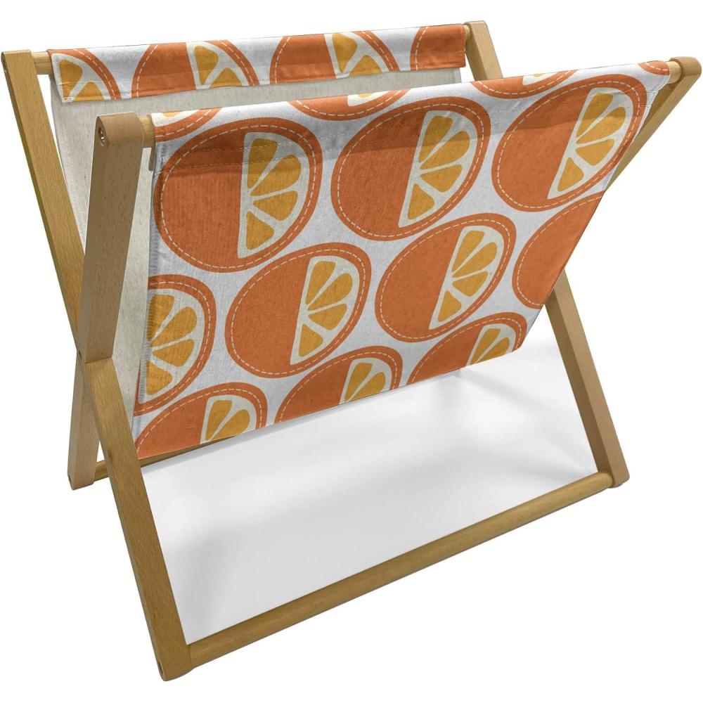 imageAmbesonne Valentines Day Magazine and Book Holder Love Theme Dotted Heart Motifs Romantic Fashion Art Floor Rack Decor for Interior of Home amp Office 22 x 19 Pale Pink CoralDark Orange and Marigold