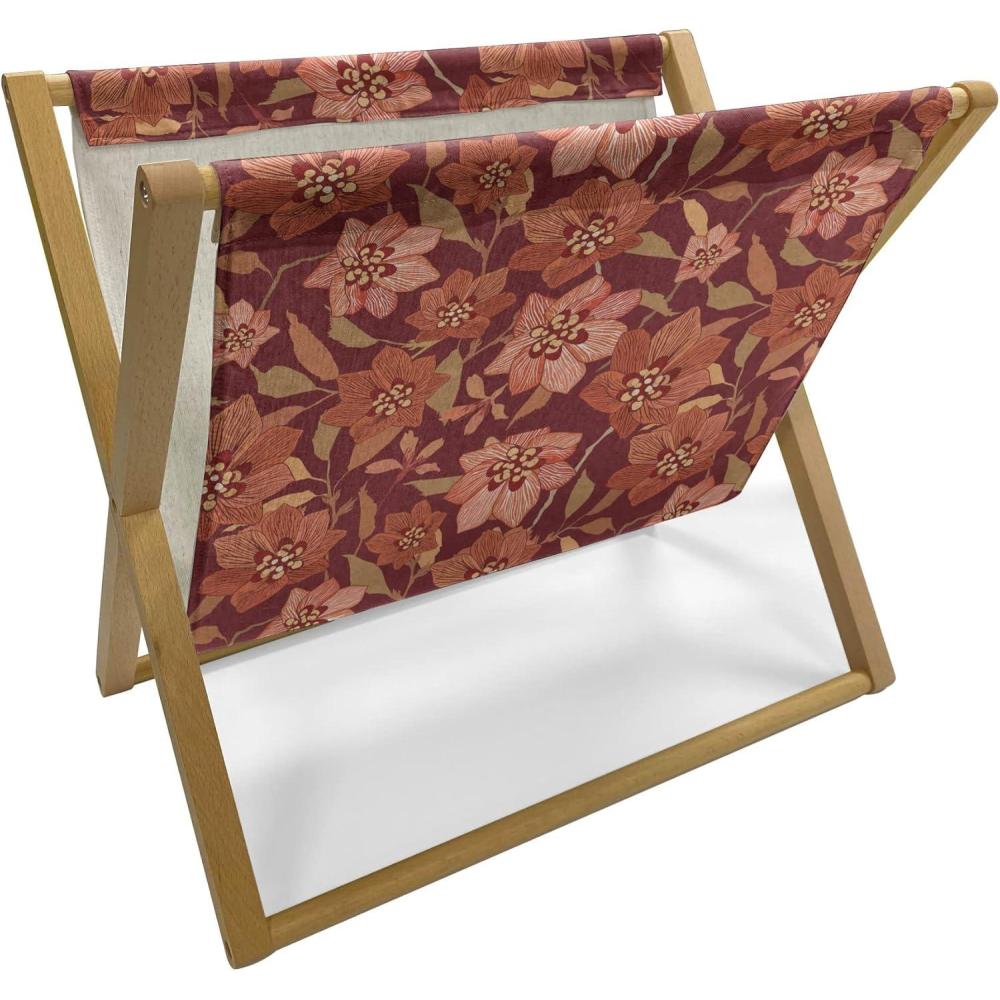 imageAmbesonne Valentines Day Magazine and Book Holder Love Themed Simple Pattern with Hearts Floor Rack Decor for Interior of Home amp Office 22 x 19 Pink FuchsiaBurgundy Burnt Sienna