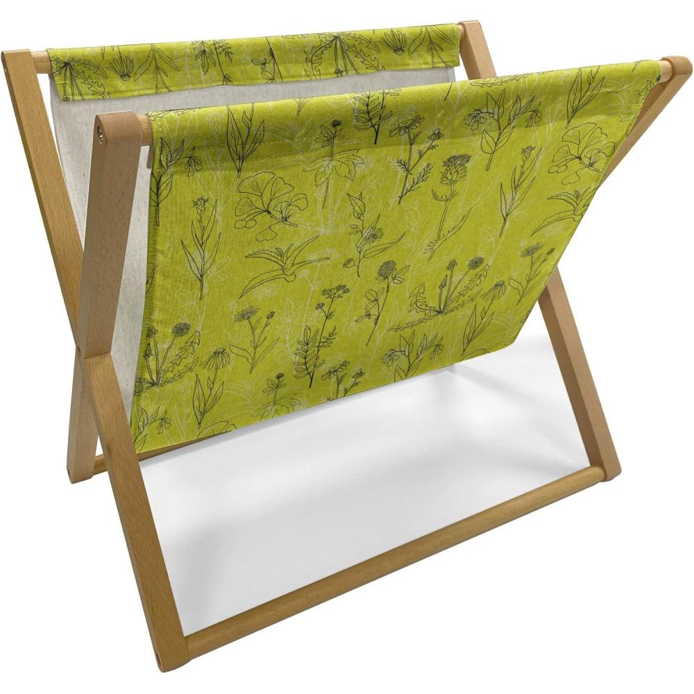imageAmbesonne Valentines Day Magazine and Book Holder Love Themed Simple Pattern with Hearts Floor Rack Decor for Interior of Home amp Office 22 x 19 Pink FuchsiaYellow Green Grey