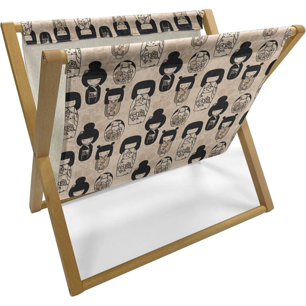 imageAmbesonne Watercolor Flowers Magazine and Book Holder Rose Romantic Blooms Valentines Day Lovers Celebration Theme Floor Rack Decor for Interior of Home amp Office 22 x 19 Vermilion Slate BlueBeige Black and Tan