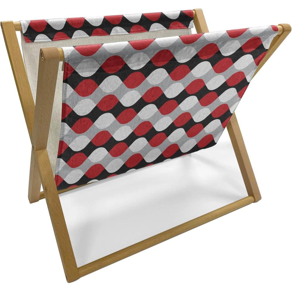 imageAmbesonne Yellow Magazine and Book Holder Dreamy Floral Composition with Hearts Valentines Day Inspired Pattern Spring Floor Rack Decor for Interior of Home amp Office 22 x 19 Earth Yellow BeigeVermilion Grey White