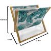 Ambesonne Angel Wings Magazine and Book Holder, Pastel Wings Doodle Girls Romantic Valentines Day Eros Cupid, Floor Rack Decor for Interior of Home & Office, 22″ x 19″, Lavender Blue Dried Rose(Pale Blue Black Teal)