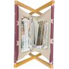 Ambesonne Cactus Print Magazine and Book Holder, Outline Drawing of Hearts and Pots Drawn by Hand Valentine’s Day Theme, Floor Rack Decor for Interior of Home & Office, 22″ x 19″, Magenta and White(Mauve Taupe Champagne)