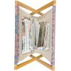 Ambesonne Cactus Print Magazine and Book Holder, Outline Drawing of Hearts and Pots Drawn by Hand Valentine’s Day Theme, Floor Rack Decor for Interior of Home & Office, 22″ x 19″, Magenta and White(Dried Rose Multicolor)