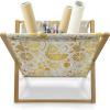 Ambesonne Cactus Print Magazine and Book Holder, Outline Drawing of Hearts and Pots Drawn by Hand Valentine’s Day Theme, Floor Rack Decor for Interior of Home & Office, 22″ x 19″, Magenta and White(Pale Earth Yellow White)