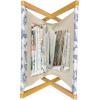 Ambesonne Cactus Print Magazine and Book Holder, Outline Drawing of Hearts and Pots Drawn by Hand Valentine’s Day Theme, Floor Rack Decor for Interior of Home & Office, 22″ x 19″, Magenta and White(Ceil Blue and White)