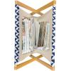 Ambesonne Cactus Print Magazine and Book Holder, Outline Drawing of Hearts and Pots Drawn by Hand Valentine’s Day Theme, Floor Rack Decor for Interior of Home & Office, 22″ x 19″, Magenta and White(White and Night Blue)