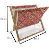 Ambesonne Cactus Print Magazine and Book Holder, Outline Drawing of Hearts and Pots Drawn by Hand Valentine’s Day Theme, Floor Rack Decor for Interior of Home & Office, 22″ x 19″, Magenta and White(Magenta and Multicolor)