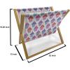 Ambesonne Cupcake Magazine and Book Holder, Bakery Treats Full of Hearts Valentine’s Day Romantic Celebration, Floor Rack Decor for Interior of Home & Office, 22″ x 19″, Fuchsia Purple(Fuchsia Purple)