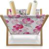 Ambesonne Cupcake Magazine and Book Holder, Bakery Treats Full of Hearts Valentine’s Day Romantic Celebration, Floor Rack Decor for Interior of Home & Office, 22″ x 19″, Fuchsia Purple(Hot Pink and White)
