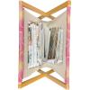 Ambesonne Cupcake Magazine and Book Holder, Bakery Treats Full of Hearts Valentine’s Day Romantic Celebration, Floor Rack Decor for Interior of Home & Office, 22″ x 19″, Fuchsia Purple(Pink Yellow White)
