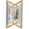 Ambesonne Cupcake Magazine and Book Holder, Bakery Treats Full of Hearts Valentine’s Day Romantic Celebration, Floor Rack Decor for Interior of Home & Office, 22″ x 19″, Fuchsia Purple(Coral and Pale Blue)