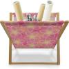 Ambesonne Cupcake Magazine and Book Holder, Bakery Treats Full of Hearts Valentine’s Day Romantic Celebration, Floor Rack Decor for Interior of Home & Office, 22″ x 19″, Fuchsia Purple(Pink Yellow White)