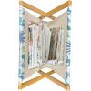 Ambesonne Cupcake Magazine and Book Holder, Bakery Treats Full of Hearts Valentine’s Day Romantic Celebration, Floor Rack Decor for Interior of Home & Office, 22″ x 19″, Fuchsia Purple(Blue Green and White)