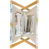 Ambesonne Cupcake Magazine and Book Holder, Bakery Treats Full of Hearts Valentine’s Day Romantic Celebration, Floor Rack Decor for Interior of Home & Office, 22″ x 19″, Fuchsia Purple(Azure Blue Yellow White)