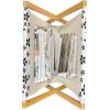 Ambesonne Donut Magazine and Book Holder, Pastel Colored Dessert Sweets Sprinkles and Hearts Valentine’s Day Theme Print, Floor Rack Decor for Interior of Home & Office, 22″ x 19″, Pink and White(Charcoal Grey)