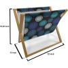 Ambesonne Donut Magazine and Book Holder, Pastel Colored Dessert Sweets Sprinkles and Hearts Valentine’s Day Theme Print, Floor Rack Decor for Interior of Home & Office, 22″ x 19″, Pink and White(Charcoal Grey and Multicolor)