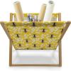 Ambesonne Donut Magazine and Book Holder, Pastel Colored Dessert Sweets Sprinkles and Hearts Valentine’s Day Theme Print, Floor Rack Decor for Interior of Home & Office, 22″ x 19″, Pink and White(Mustard and Charcoal Grey)